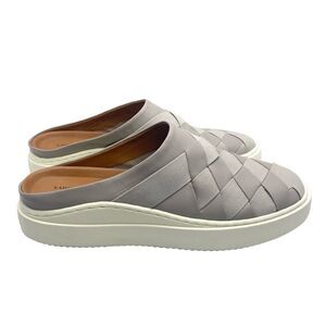 Lucky Brand Killian Braided Leather Fabric Slide On Platform Sneakers Size 9